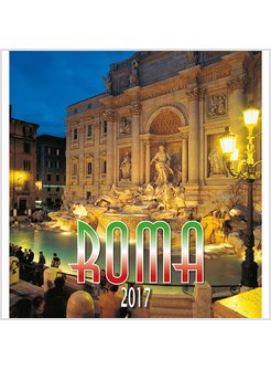 CALENDARIO CM 32 X 34 FONTANA DI TREVI NOTTE 2017