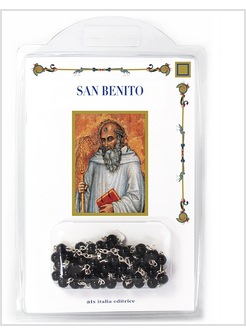 SAN BENITO LIBRETTO CON ROSARIO IN SPAGNOLO