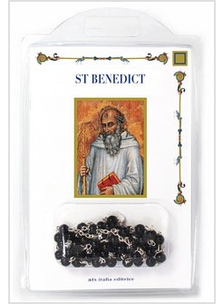 ST BENEDICT LIBRETTO CON ROSARIO IN INGLESE