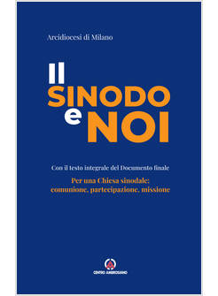 IL SINODO E NOI