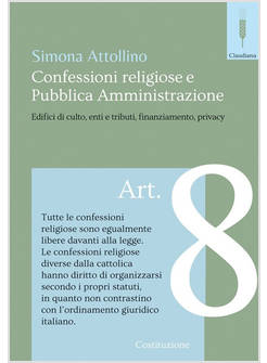 CONFESSIONI RELIGIOSE E LA PUBBLICA AMMINISTRAZIONE EDIFICI DI CULTO ENTI