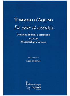 DE ENTE ET ESSENTIA. SELEZIONE DI BRANI E COMMENTO