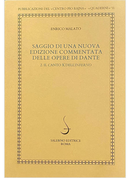 SAGGIO DI UNA NUOVA EDIZIONE COMMENTATA DELLE OPERE DI DANTE