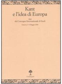 KANT E L'IDEA D'EUROPA