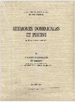 SERMONES DOMINICALES ET FESTIVI. VOL. 2: SERMONES DOMINICALES ET MARIANI