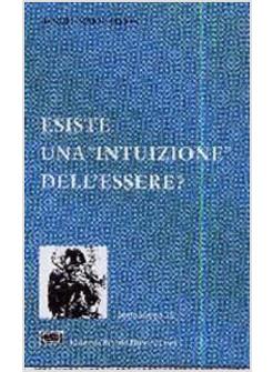 ESISTE UNA INTUIZIONE DELL'ESSERE?