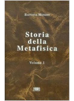 STORIA DELLA METAFISICA 1