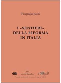 SENTIERI DELLA RIFORMA IN ITALIA (I)