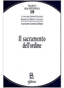 IL SACRAMENTO DELL'ORDINE 