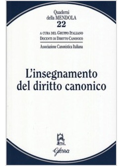 L'INSEGNAMENTO DEL DIRITTO CANONICO