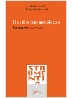 IL DEBITO FENOMENOLOGICO. UN TRACCIATO TEORETICO