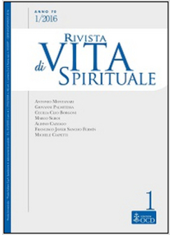 RIVISTA DI VITA SPIRITUALE (2016)