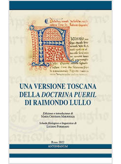 UNA VERSIONE TOSCANA DELLA DOCTRINA PUERIL DI RAIMONDO LULLO 