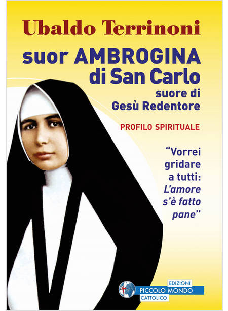 SUOR AMBROGINA DI SAN CARLO. PROFILO SPIRITUALE