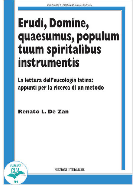 ERUDI, DOMINE, QUAESUMUS, POPULUM TUUM SPIRITALIBUS INSTRUMENTIS