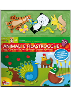PRIMO LIBRO ANIMALI E FILASTROCCHE. ATTACCASTACCA. CON ADESIVI
