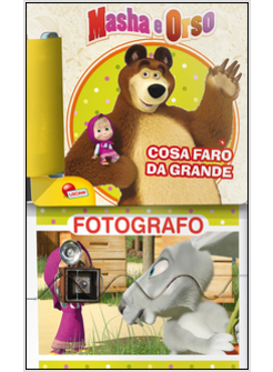 MASHA E ORSO. COSA FARO' DA GRANDE. CON ADESIVI E 8 MINI PUZZLE