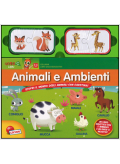 LIBROGIOCO EDUCATIVO ANIMALI E AMBIENTI
