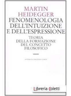 FENOMENOLOGIA DELL'INTUIZIONE E DELL'ESPRESSIONE. TEORIA DELLA FORMAZIONE