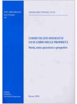 COMMUNICATIO IDIOMATUM LO SCAMBIO DELLE PROPRIETA'