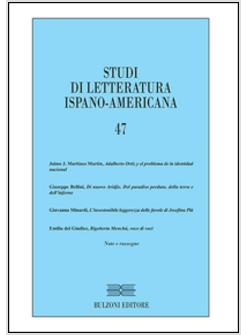 STUDI DI LETTERATURA ISPANO-AMERICANA. EDIZ. ITALIANA E SPAGNOLA