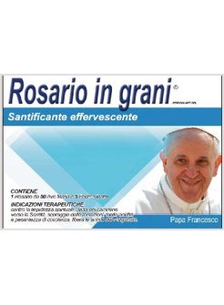 PAPA FRANCESCO ROSARIO-DECINA IN GRANI SANTIFICANTE EFFERVESCENTE