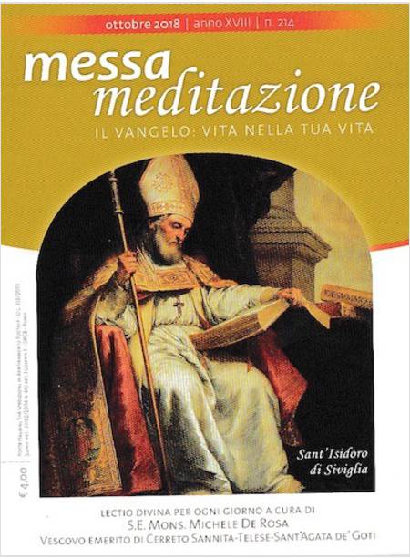 MESSA MEDITAZIONE OTTOBRE 2018