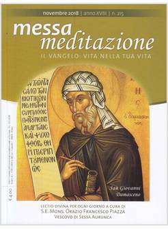 MESSA MEDITAZIONE NOVEMBRE 2018