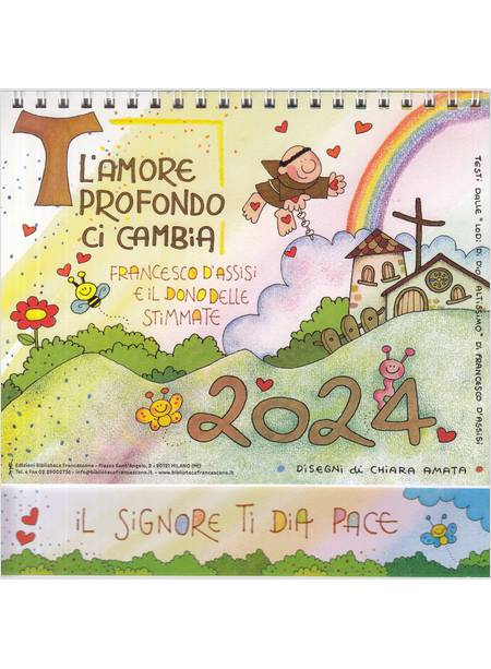 CALENDARIO DA TAVOLO 2024. L'AMORE PROFONDO CI CAMBIA