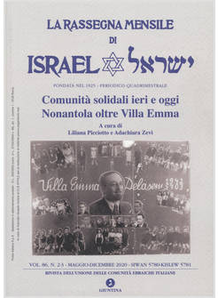 RASSEGNA MENSILE DI ISRAEL (LA). VOL. 86/2-3: COMUNITA' SOLIDALI IERI E OGGI NON