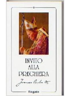 INVITO ALLA PREGHIERA