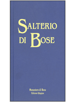 SALTERIO DI BOSE. SALMI E CANTICI BIBLICI