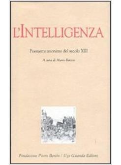 INTELLIGENZA POEMETTO ANONIMO DEL SECOLO XIII (L')