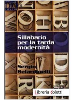 SILLABARIO PER LA TARDA MODERNITA'