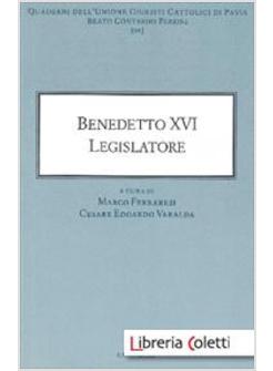 BENEDETTO XVI LEGISLATORE