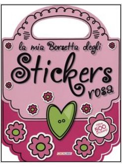 LA MIA BORSETTA DEGLI STICKERS ROSA. CON ADESIVI