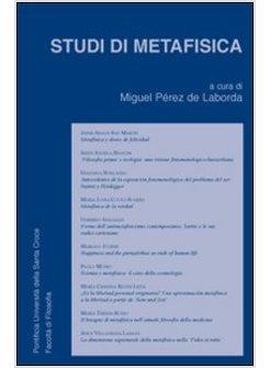 STUDI DI METAFISICA