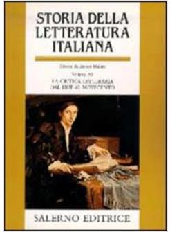 STORIA DELLA LETTERATURA ITALIANA VOL 11