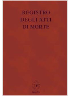 REGISTRO DEGLI ATTI DI MORTE (8696)