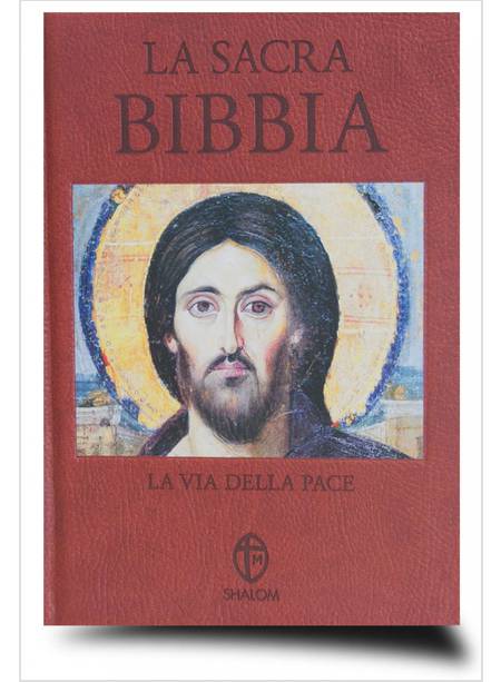 LA SACRA BIBBIA. LA VIA DELLA PACE. 14X19,7 CARATTERI GRANDI. ECOPELLE MARRONE