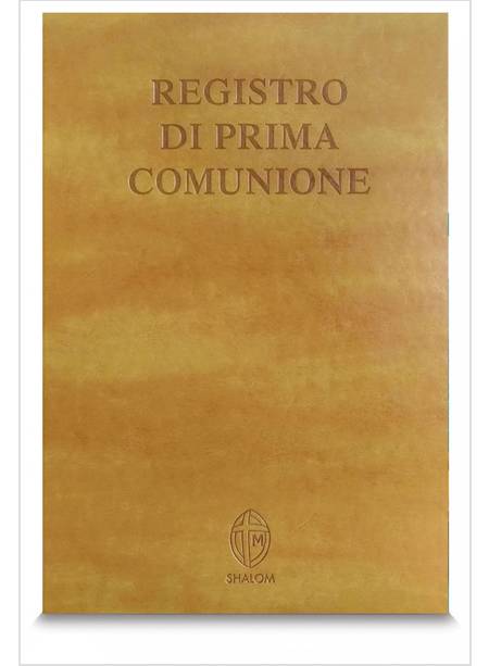 REGISTRO DI PRIMA COMUNIONE