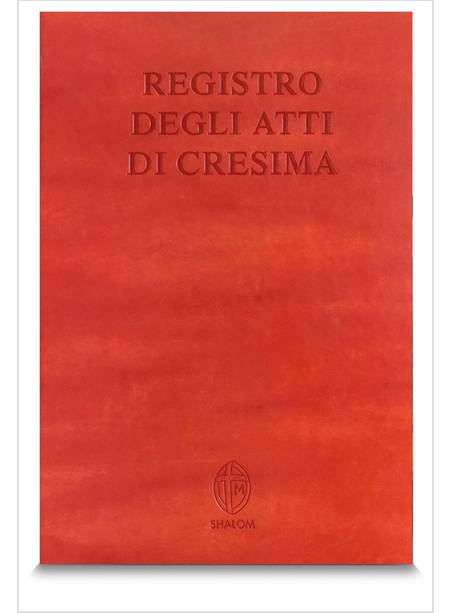 REGISTRO DEGLI ATTI DI CRESIMA