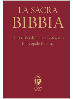 LA SACRA BIBBIA EDIZIONE GRANDE A CARATTERI GRANDI TELA ROSSA 