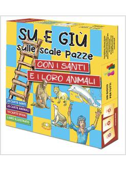 SU E GIU' SULLE SCALE PAZZE CON I SANTI E I LORO ANIMALI CON PRODOTTI VARI