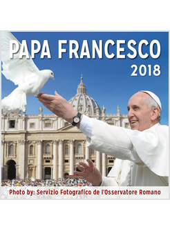 CALENDARIO MAGNETICO CM 8 X 8 PAPA FRANCESCO SFONDO SAN PIETRO 2020