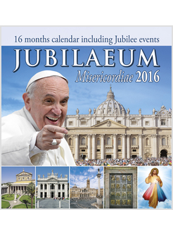 CALENDARIO CM 31 X 33 PAPA FRANCESCO SORRIDENTE GIUBILEO DELLA MISERICORDIA 2016
