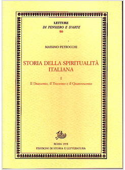 STORIA DELLA SPIRITUALITA' ITALIANA