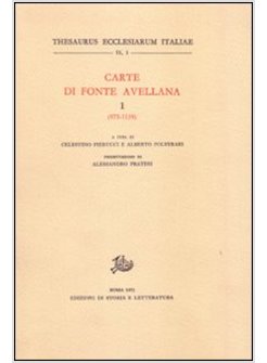 CARTE DI FONTE AVELLANA