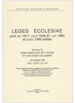 LEGES ECCLESIAE XI  2007-2017
