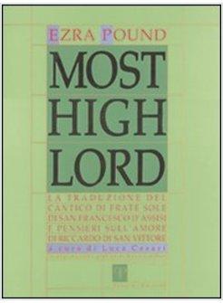 MOST HIGH LORD LA TRADUZIONE DEL CANTICO DI FRATE SOLE DI S FRANCESCO D'ASSISI